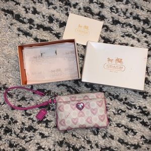 Coach Heart Wristlet (Wave Heart Edition)